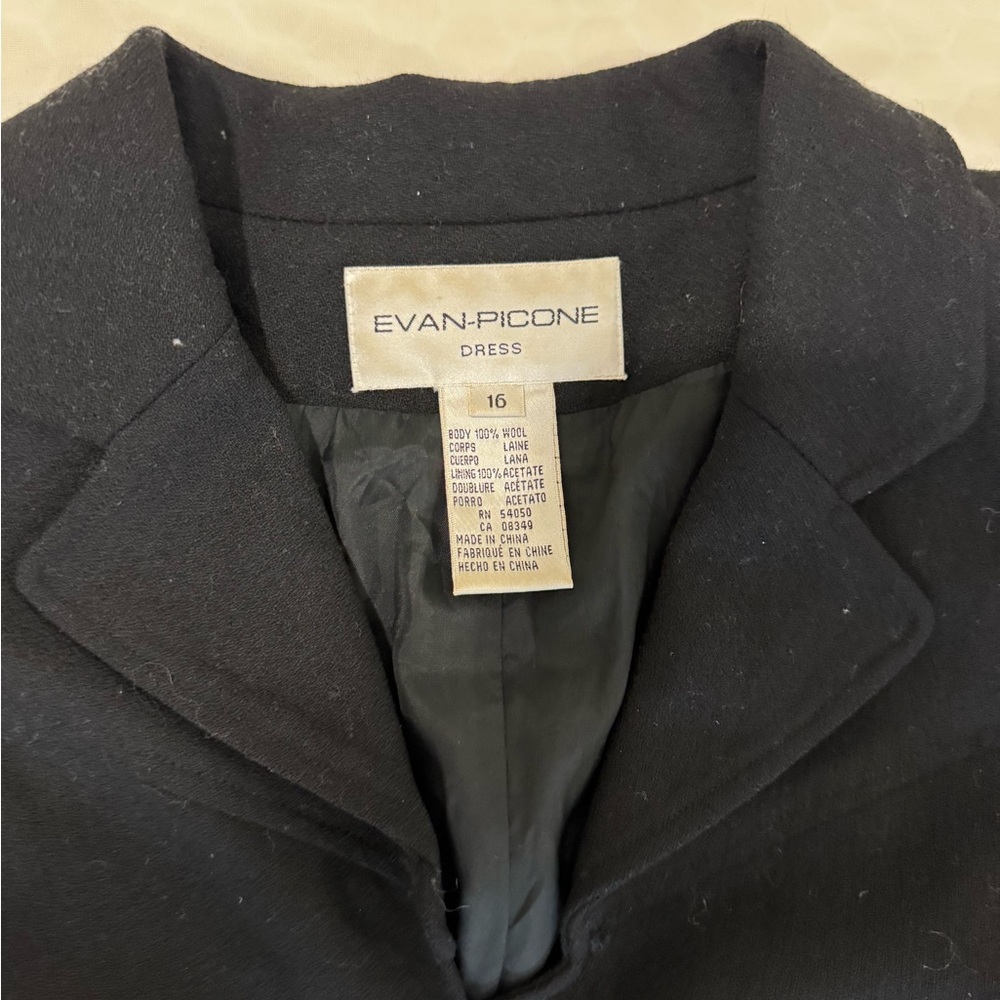 Evan-Picone Black Dress